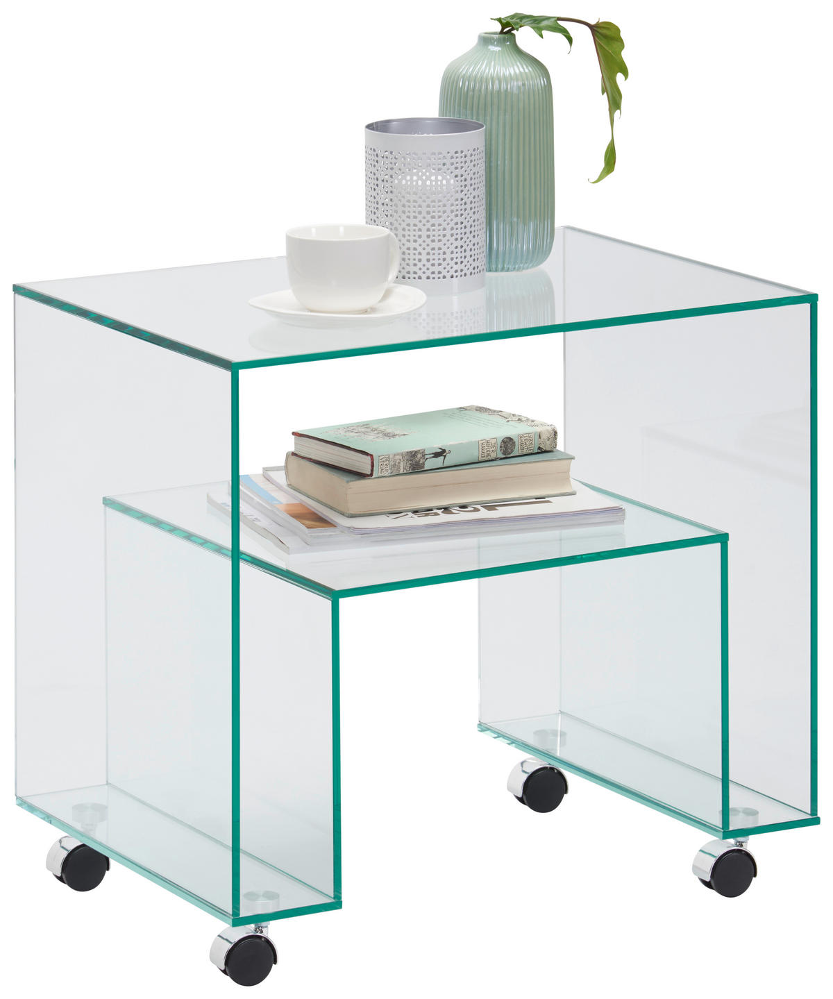 BEISTELLTISCH in Glas 40/56/52 cm  - Design, Glas (40/56/52cm) - Xora