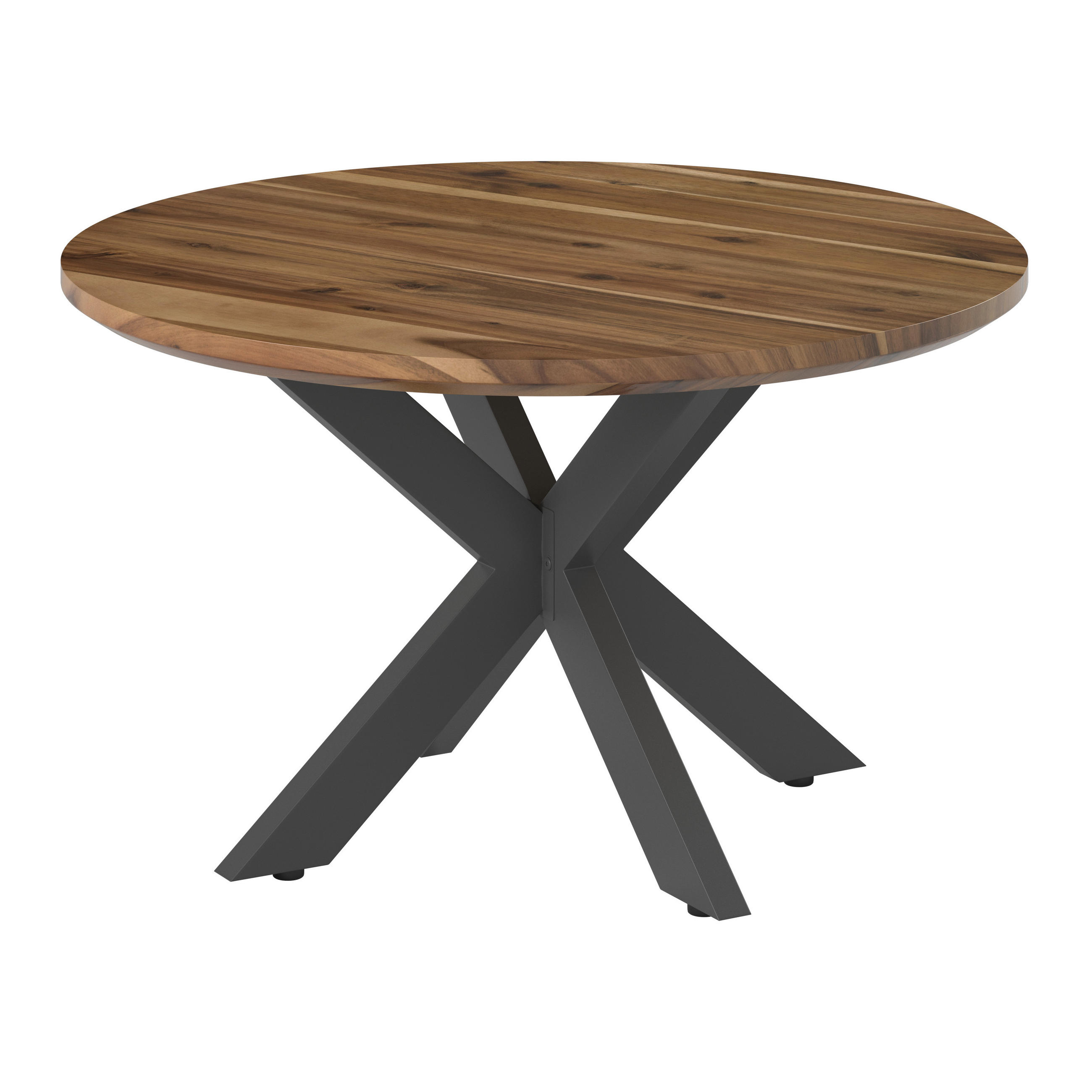 ZAHRADNÍ STOLEK, dřevo, kov, 80/45/80 cm - barvy akácie, Moderní, kov/dřevo (80/45/80cm) - Ambia Garden