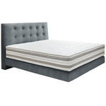 BOXSPRINGBETT 180/200 cm  in Grau  - Grau, KONVENTIONELL, Holz/Textil (180/200cm) - Dieter Knoll