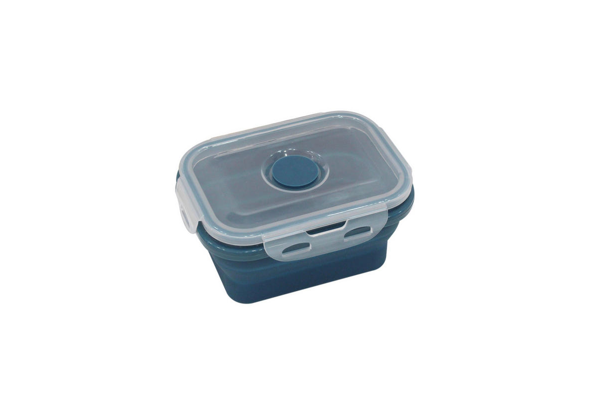 Recipient Păstrare Alimente 0,4 L  - albastru/transparent, Basics, plastic (13,3/10/6,2cm) - Homeware Profession.