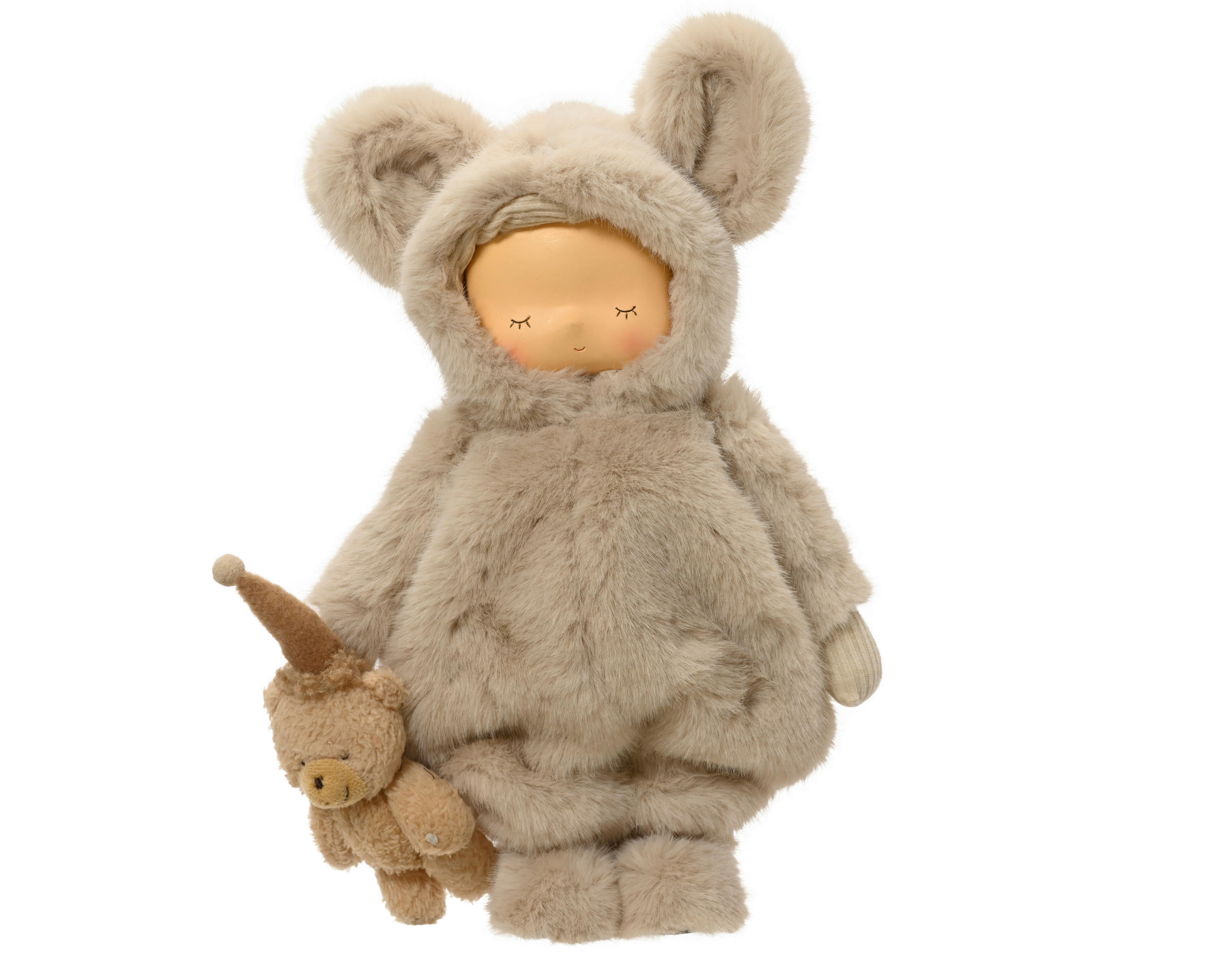 KARÁCSONYI FIGURA - krémszínű, Basics, fém (23/13/36cm)