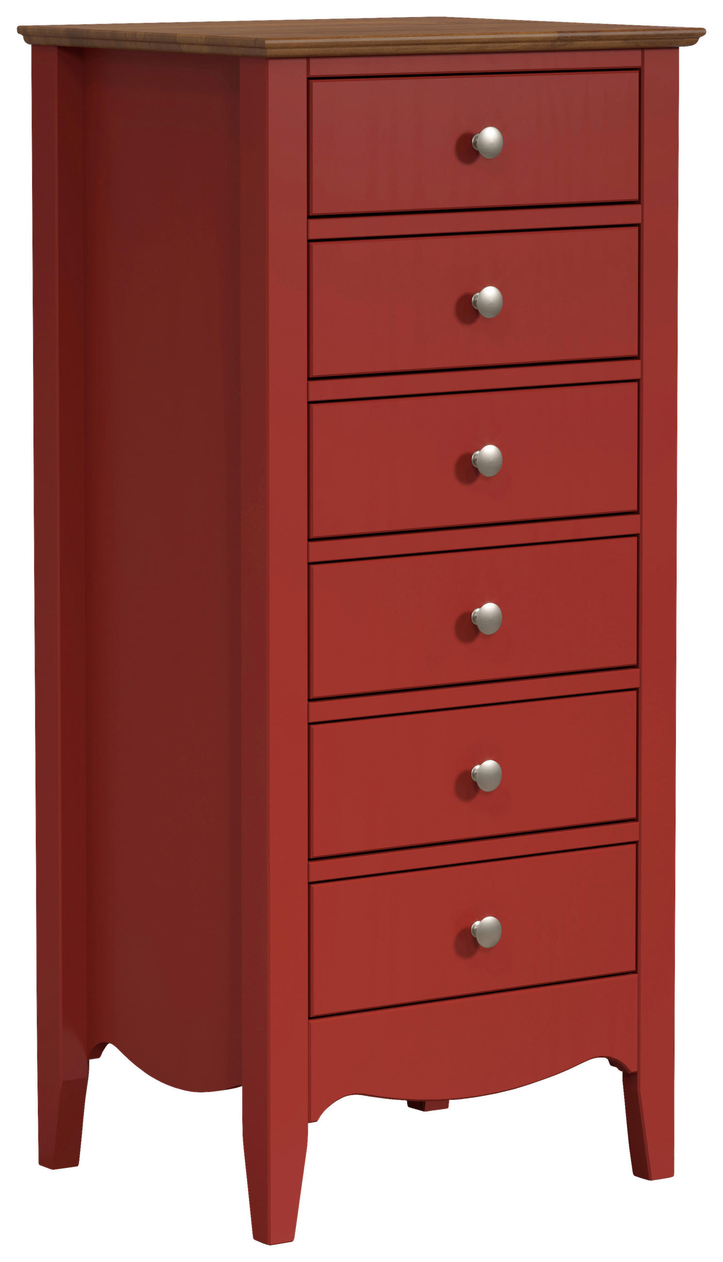 KOMMODE 50/110/42 cm Kiefer massiv  - Dunkelbraun/Silberfarben, LIFESTYLE, Holz/Metall (50/110/42cm)