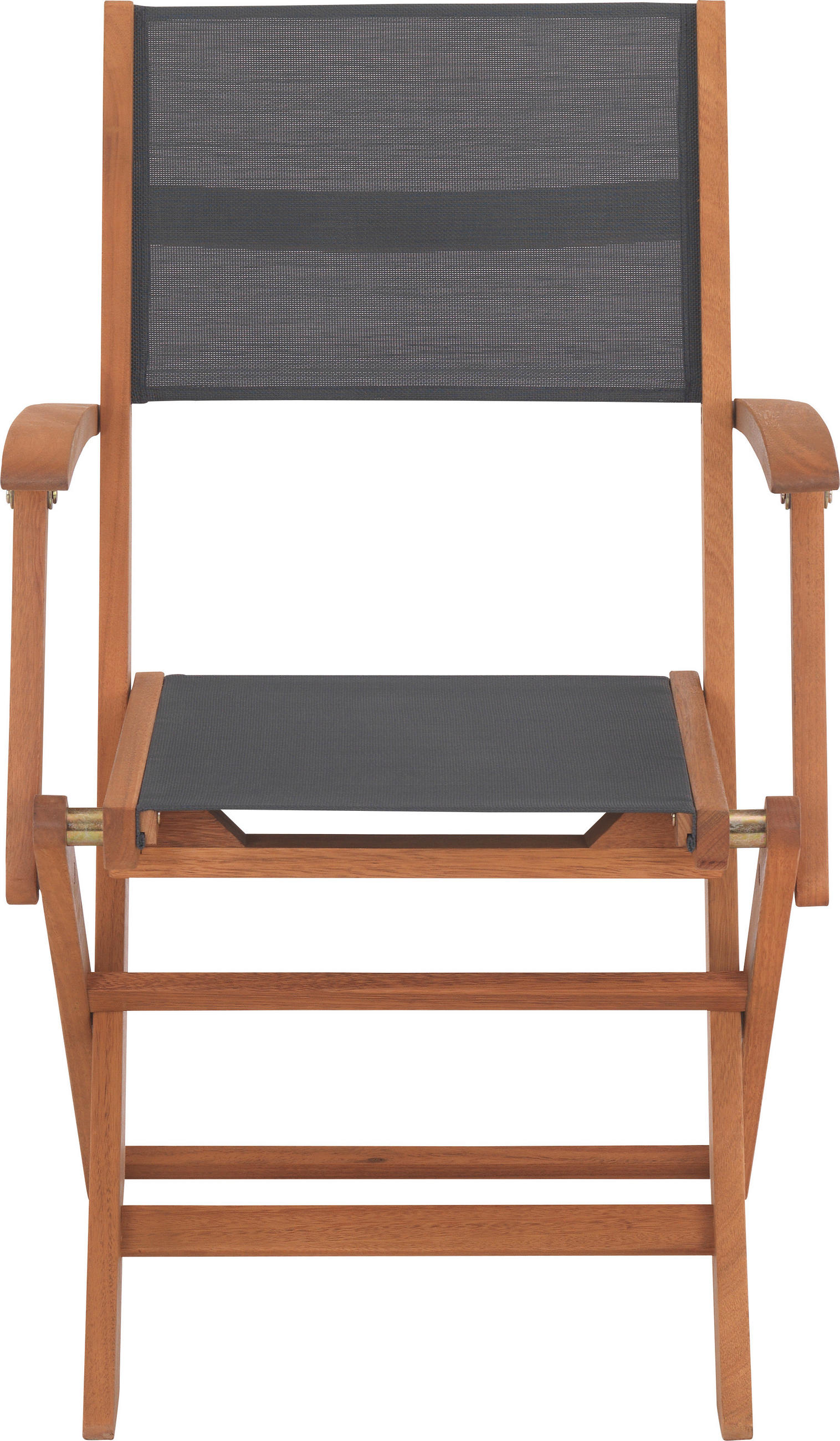 Thumbnail - Ambia Garden Gartenklappsessel, Grau, Natur, Holz, Textil, Akazie, massiv, X-Form, 56x90x58 cm, klappbar, Gartenmöbel, G...