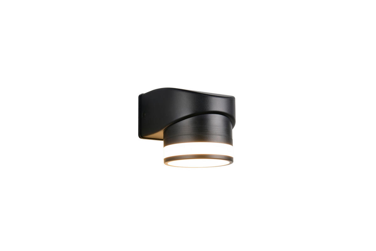 AUßENWANDLEUCHTE Cusco 10/10.5/12 cm  - Schwarz, Design, Kunststoff (10/10.5/12cm)
