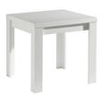 ESSTISCH in Holzwerkstoff 80-136/80/78 cm  - Weiß, KONVENTIONELL, Holzwerkstoff (80-136/80/78cm) - Hom`in