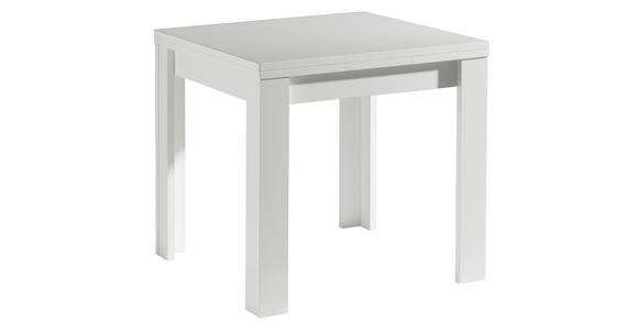 ESSTISCH in Holzwerkstoff 80-136/80/78 cm  - Weiß, KONVENTIONELL, Holzwerkstoff (80-136/80/78cm) - Hom`in