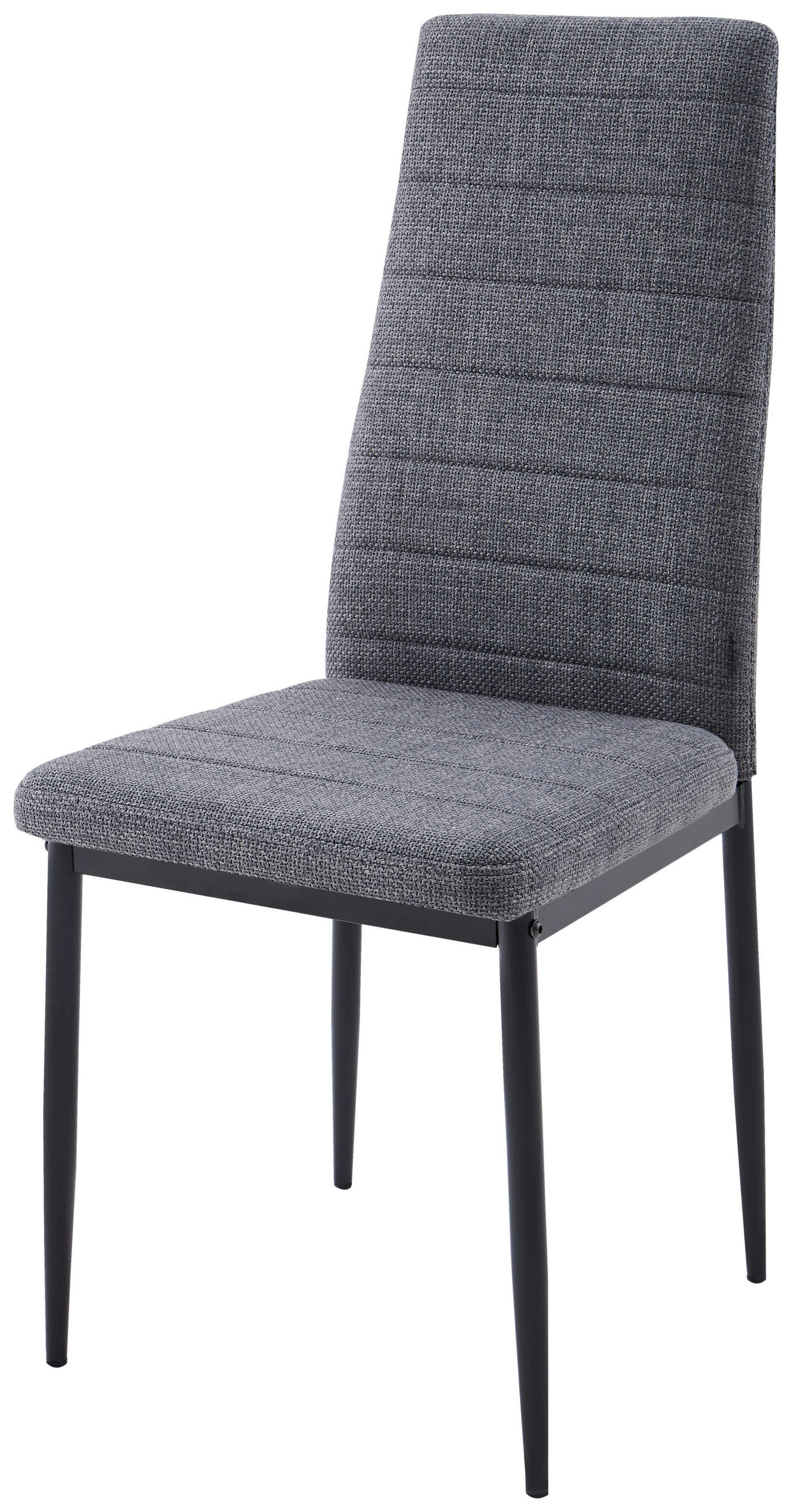 STOL, kovina, tekstil siva  - siva/črna, Design, kovina/tekstil (41/98/52cm) - Stylife