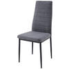 STOL, kovina, tekstil siva  - siva/črna, Design, kovina/tekstil (41/98/52cm) - Stylife