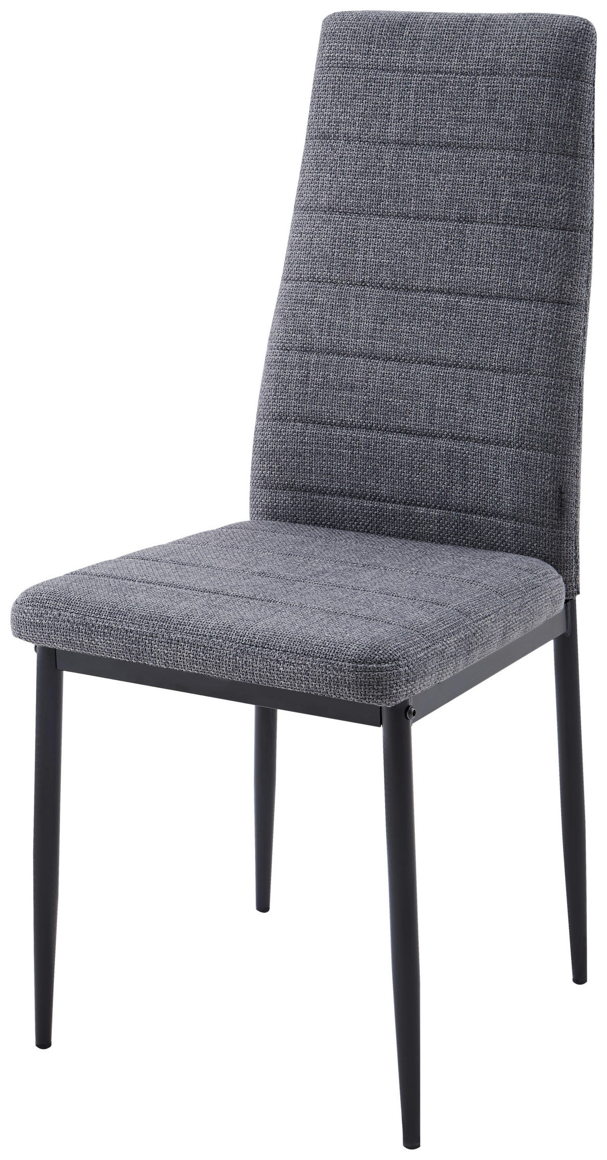 STOL, kovina, tekstil siva  - siva/črna, Design, kovina/tekstil (41/98/52cm) - Stylife