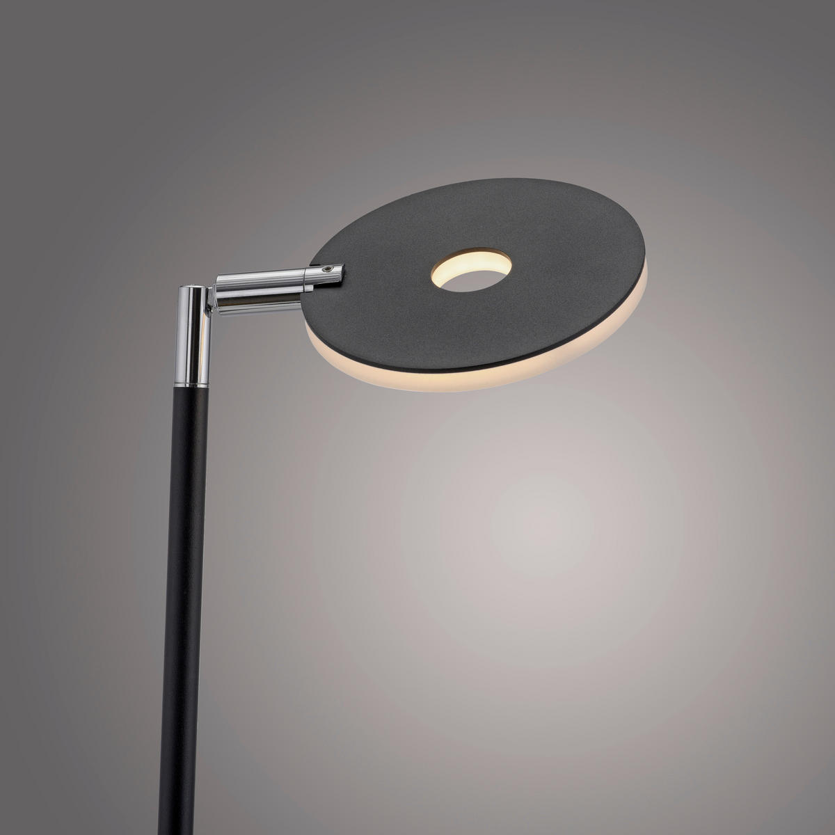 AKKU-STEHLEUCHTE Bente 42/42/160 cm  - Schwarz, Design, Kunststoff/Metall (42/42/160cm) - Paul Neuhaus