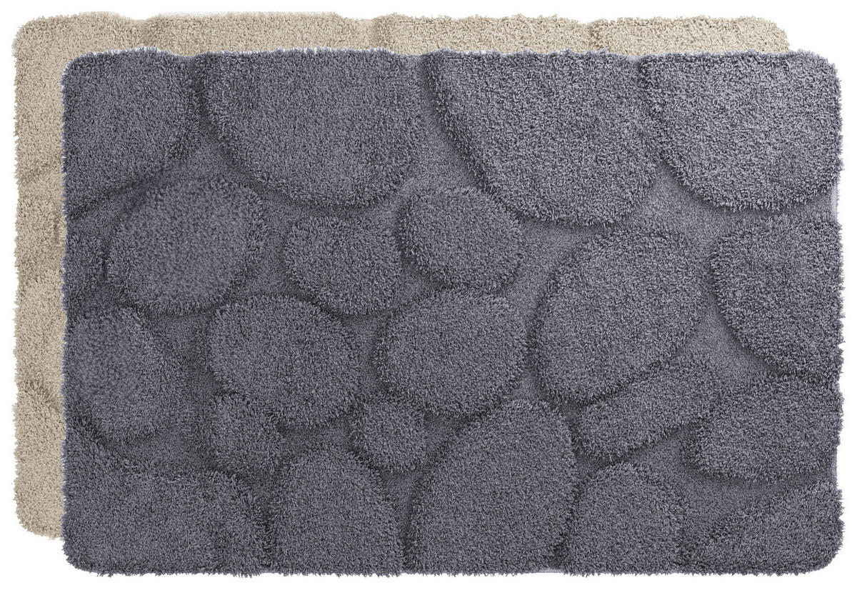 BADEMATTE Schwarz 60/90 cm  - Schwarz, Basics, Kunststoff (60/90cm) - Grund