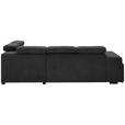 ECKSOFA  in Webstoff Dunkelgrau  - Dunkelgrau/Schwarz, KONVENTIONELL, Holz/Textil (283/244cm) - Carryhome