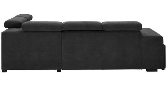 ECKSOFA  in Webstoff Dunkelgrau  - Dunkelgrau/Schwarz, KONVENTIONELL, Holz/Textil (283/244cm) - Carryhome