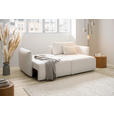 ECKSOFA  in Jersey Creme  - Creme/Schwarz, KONVENTIONELL, Kunststoff/Textil (238/148cm) - Carryhome