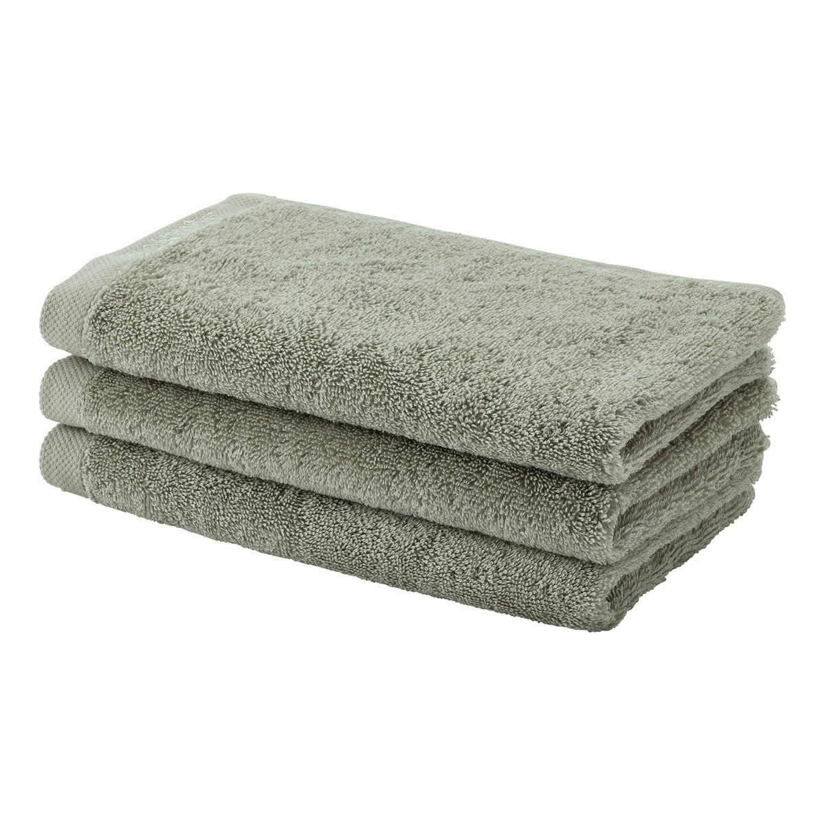 Gästetuch 3er-Set 8525013215 3-teilig  - Waldgrün, Basics, Textil (30/50cm) - Aquanova