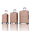 REISEKOFFERSET Beige 3-teilig  - Beige, Design, Kunststoff (48,5/76/30cm) - Novel