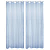 SCHLAUFENVORHANG transparent  - Blau, Basics, Textil (135/245cm)