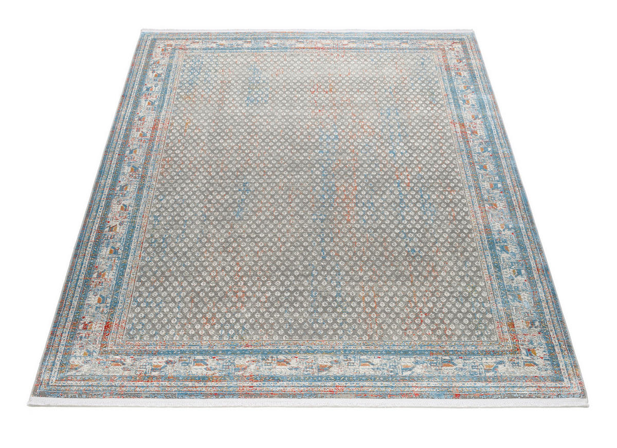 WEBTEPPICH  Wohnzimmer 67/130 cm Monza Grau, Multicolor rechteckig  - Multicolor/Grau, KONVENTIONELL, Textil (67/130cm) - Dieter Knoll