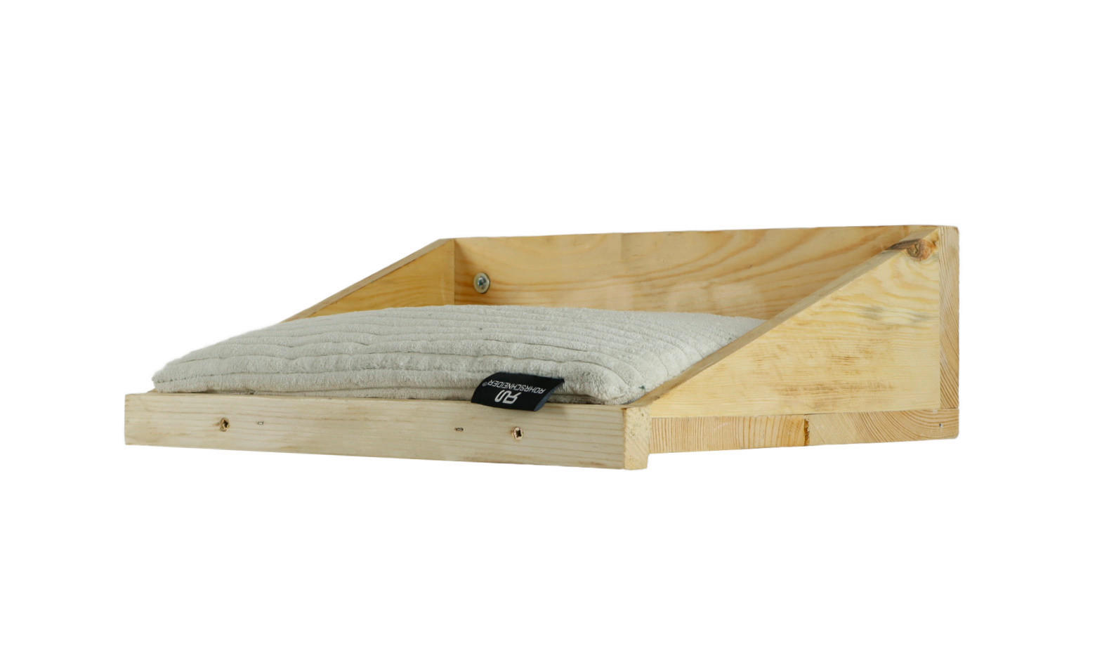 KATZEN-HÄNGESESSEL - Beige/Kieferfarben, Basics, Holz/Textil (40/28/15cm)