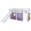 SPIELBETT Kiefer massiv 90/200 cm Weiß, Flieder  - Flieder/Weiß, Natur, Holz (90/200cm) - MID.YOU