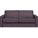 SCHLAFSOFA Webstoff Rosa  - Chromfarben/Rosa, KONVENTIONELL, Textil/Metall (188/86/97cm) - Novel
