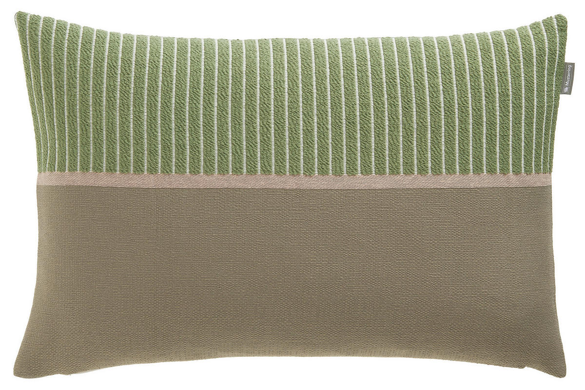 KISSENHÜLLE MR-Simple grün 38/58 cm  - Beige/Naturfarben, Basics, Textil (38/58cm) - Musterring