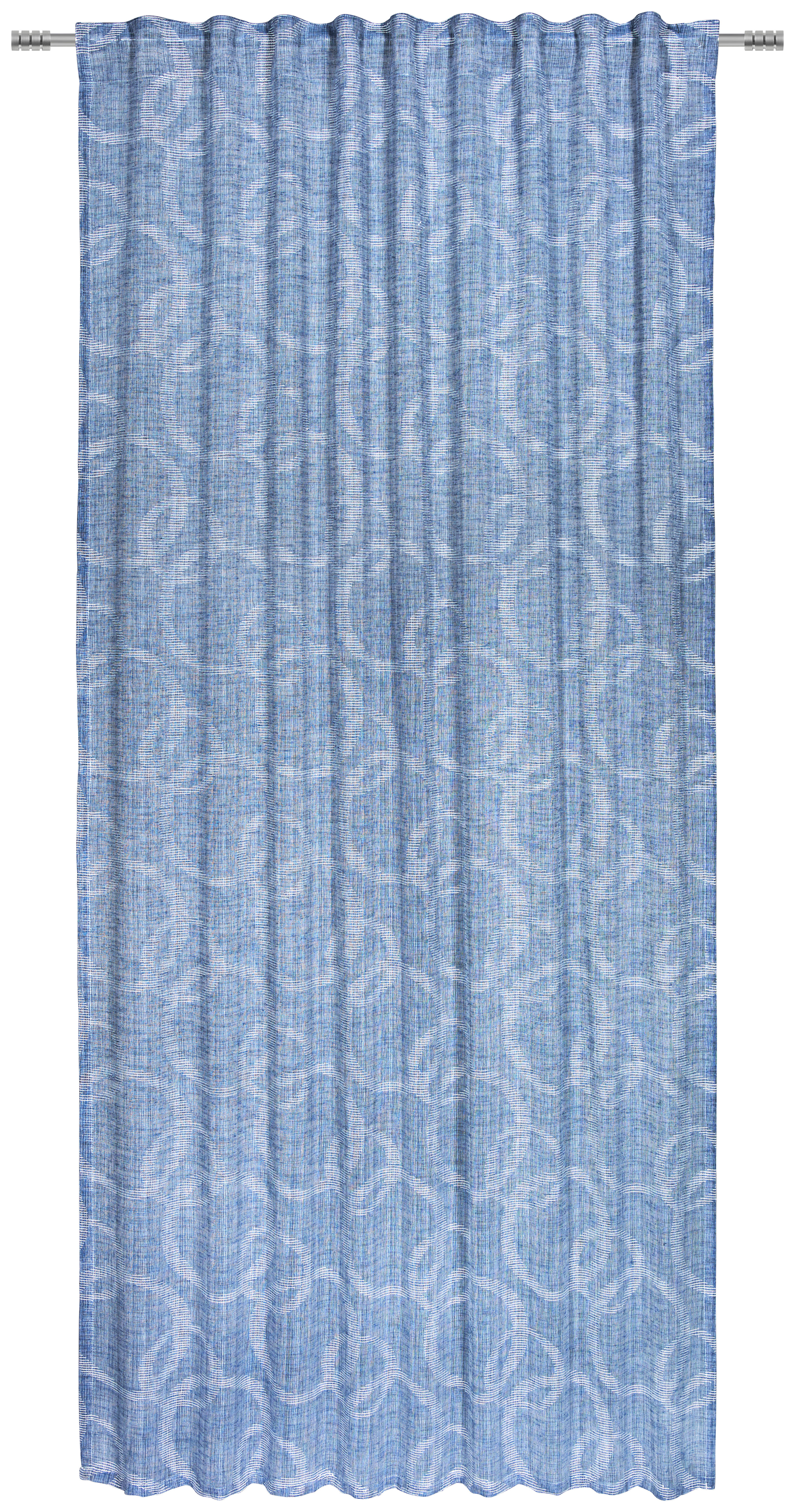 GOTOVA ZAVESA plava - plava, Konvencionalno, tekstil (140/245cm) - Esposa
