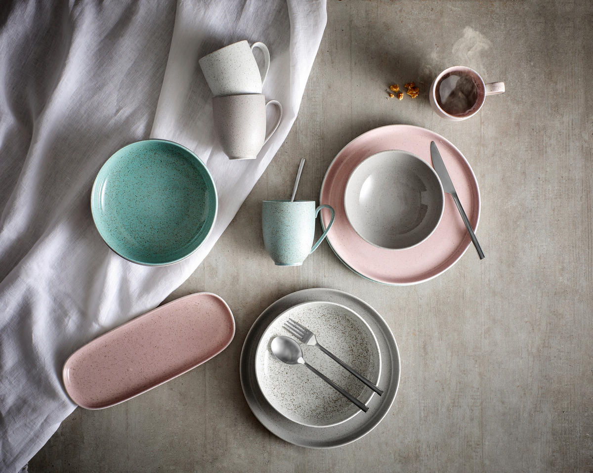 KAFFEEBECHER 400 ml  - Rosa, Design, Keramik (400ml) - Novel