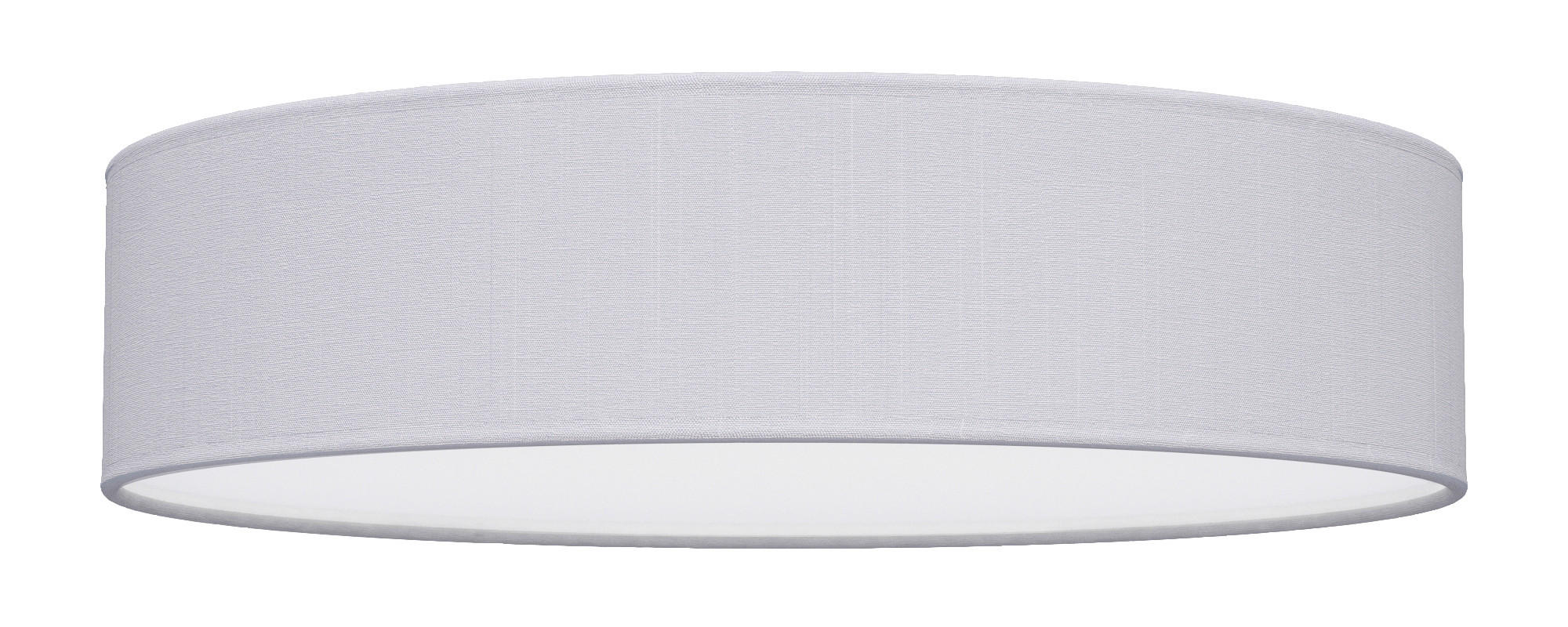 STROPNÉ SVIETIDLO, 60/15 cm  - sivá, Design, kov/textil (60/15cm)