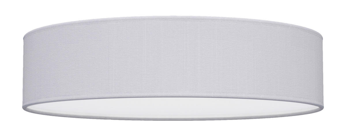 STROPNÉ SVIETIDLO, 60/15 cm  - sivá, Design, kov/textil (60/15cm)