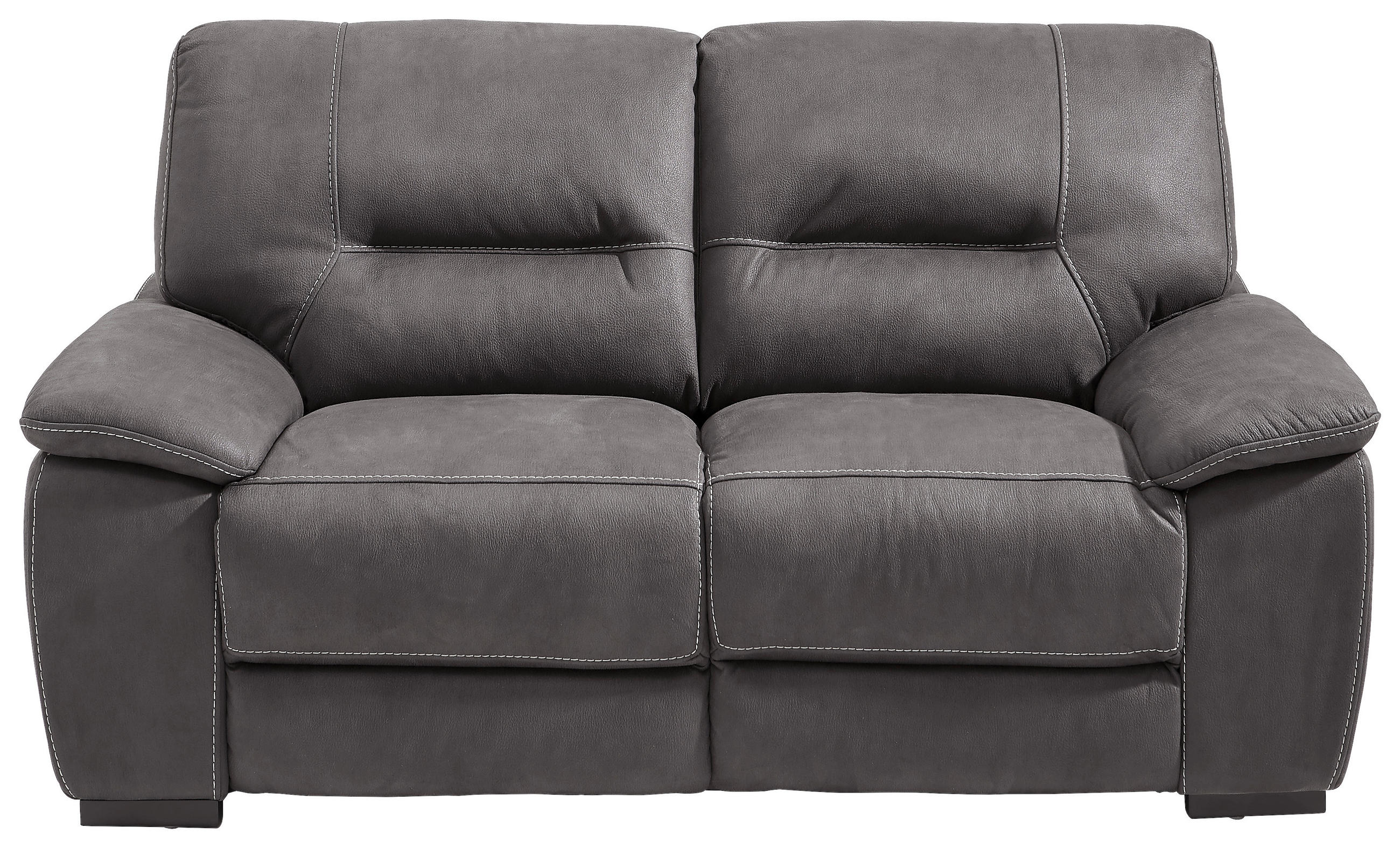 2-SITS SOFFA i textil, trä grå  - grå/svart, Klassisk, trä/textil (175/97/100cm) - Cantus
