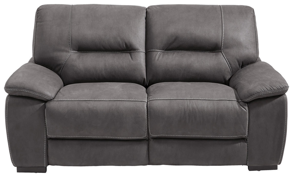 2-SITS SOFFA i textil, trä grå  - grå/svart, Klassisk, trä/textil (175/97/100cm) - Cantus