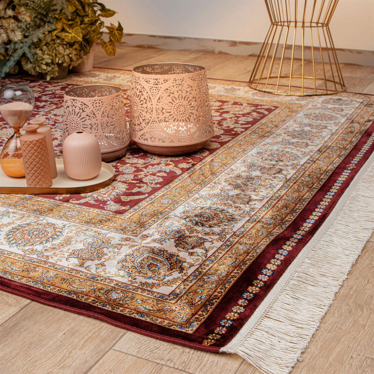 FLACHWEBETEPPICH 200/290 cm Rot  - Rot, Basics, Textil (200/290cm) - Kayoom