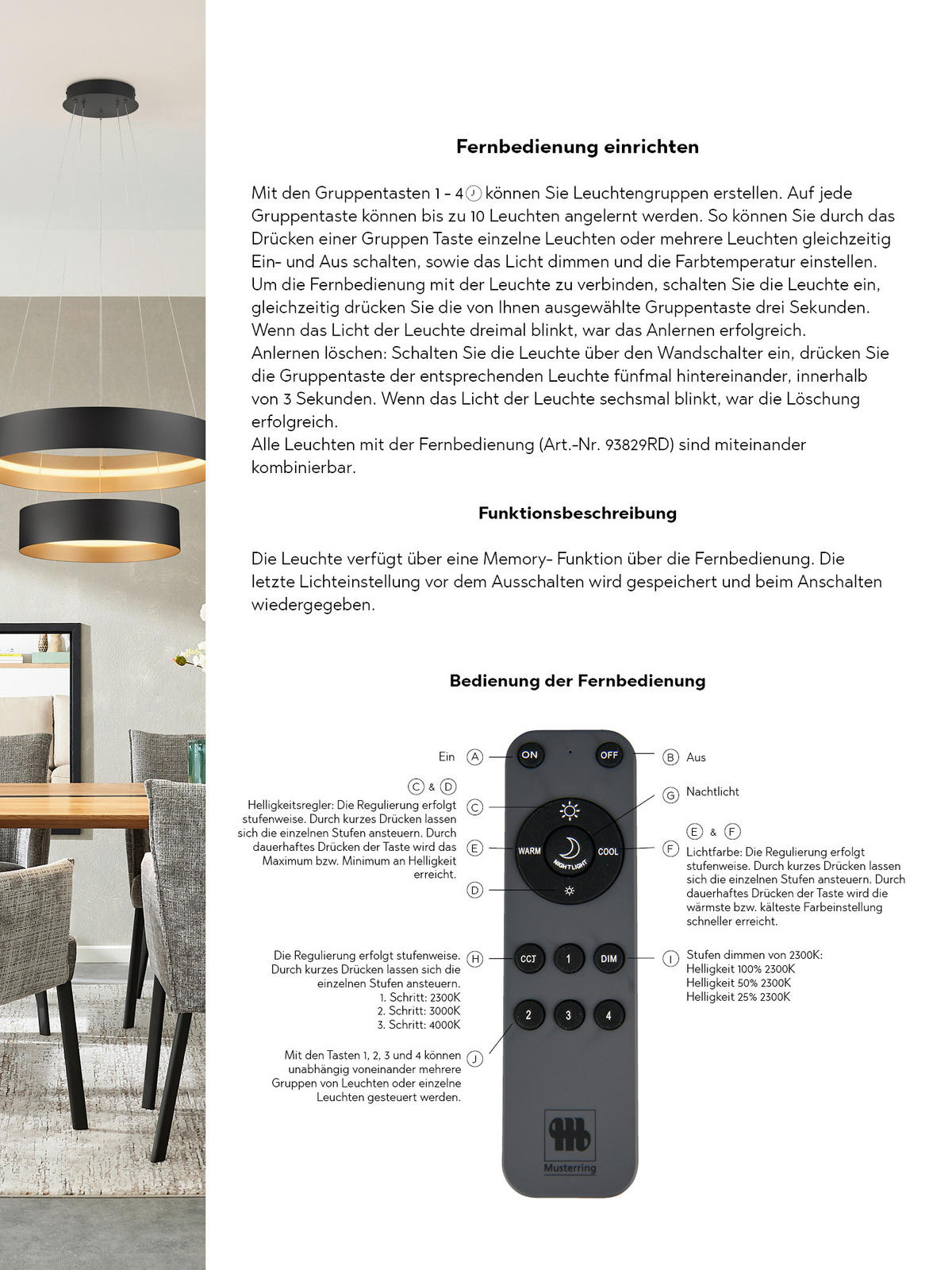 STOLNÁ LED LAMPA, diaľkový ovládač, 45/45 cm  - biela/strieborná, Konventionell, kov (45/45cm) - Musterring