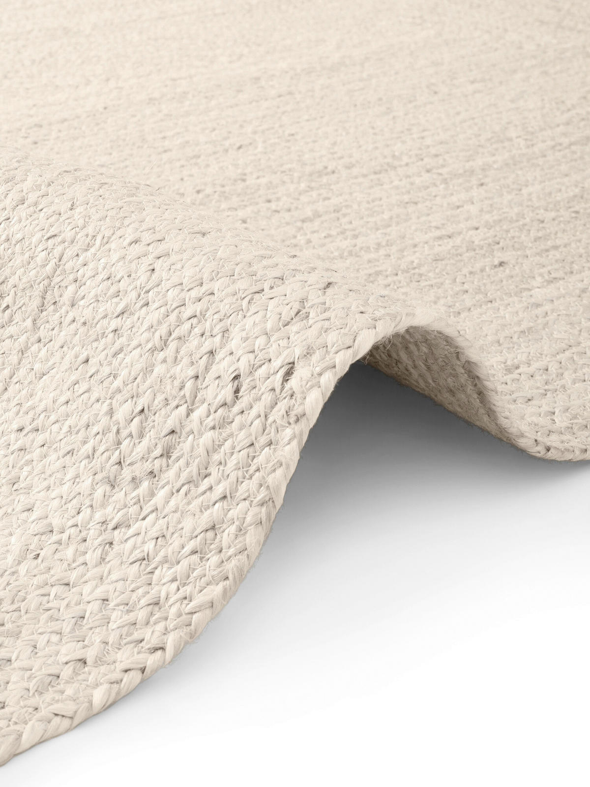 JUTETEPPICH 200/300 cm Juno Weiß rechteckig  - Weiß, Natur, Textil (200/300cm) - Hanse Home