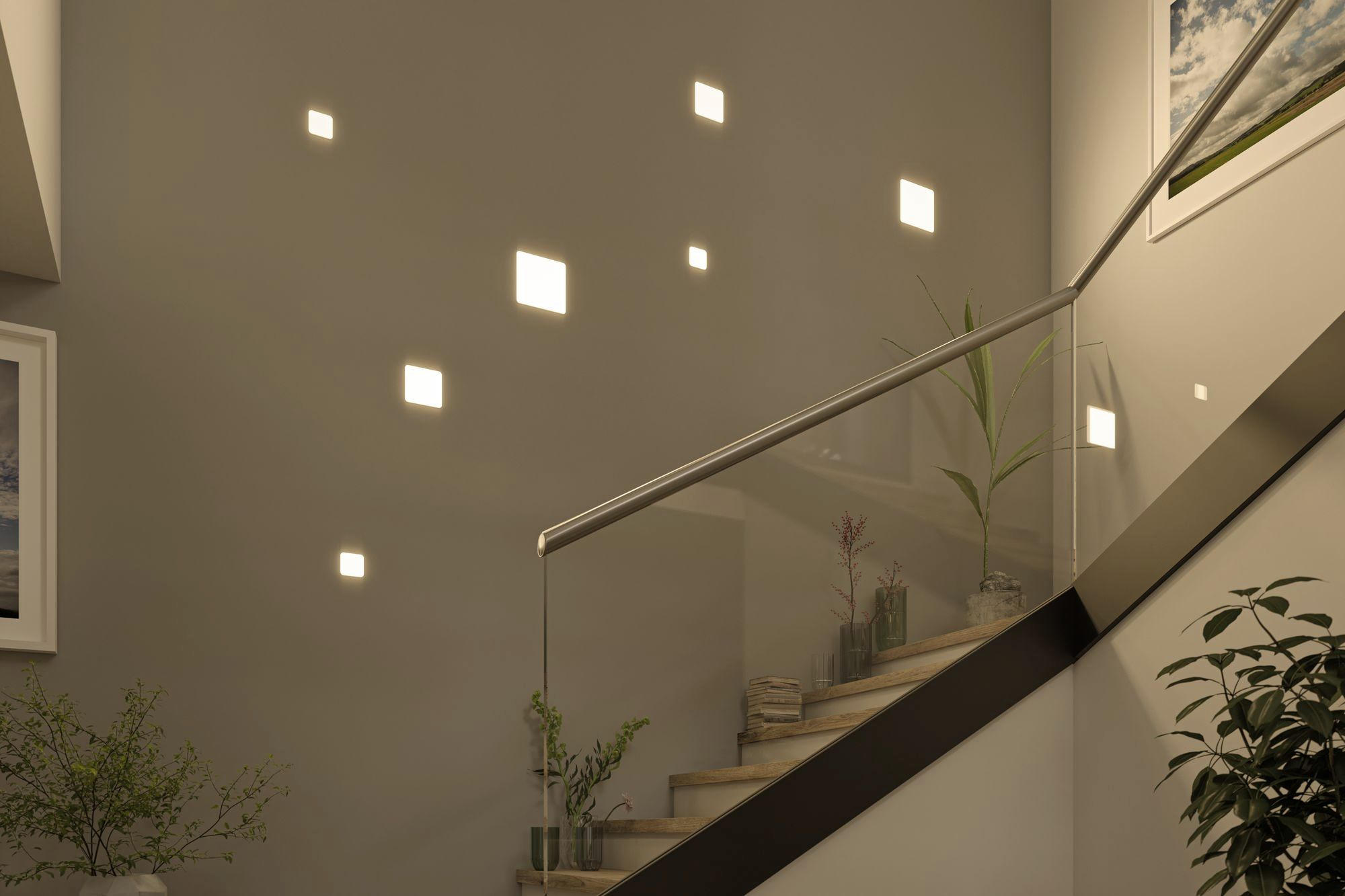LED-PANEEL 12,5/12,5/1 cm   - Weiß, LIFESTYLE, Kunststoff (12,5/12,5/1cm) - Paulmann