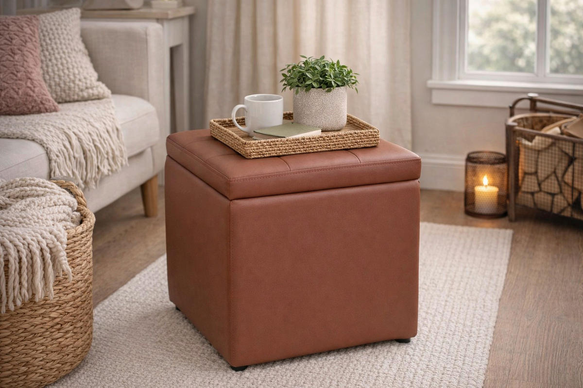 SITZBOX Uni  - Braun, Design, Kunststoff (41/41/40cm) - MID.YOU