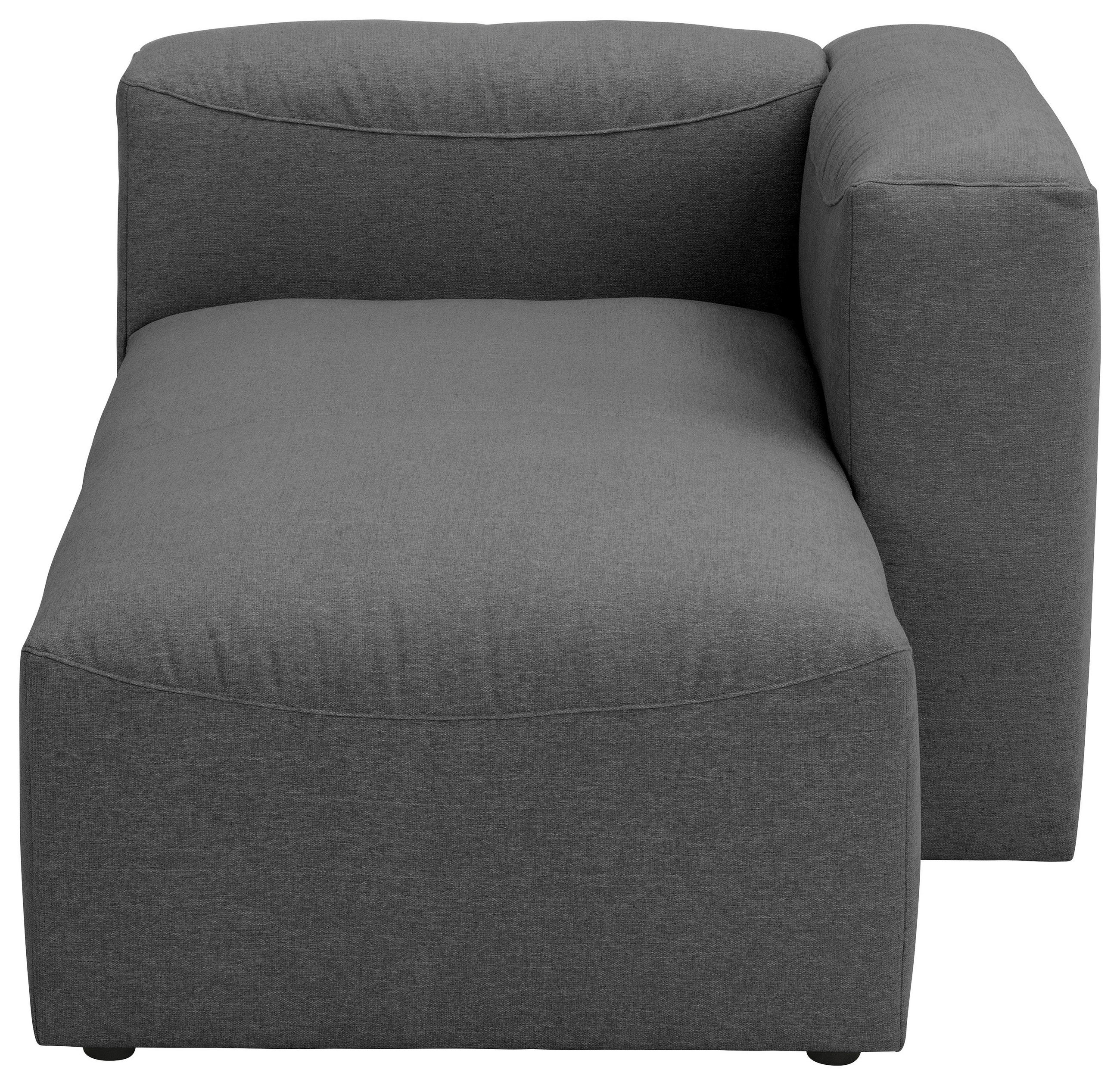 RÉCAMIERE Anthrazit Flachgewebe - Anthrazit, Design, Kunststoff/Textil (160/73/100cm) - Max Winzer