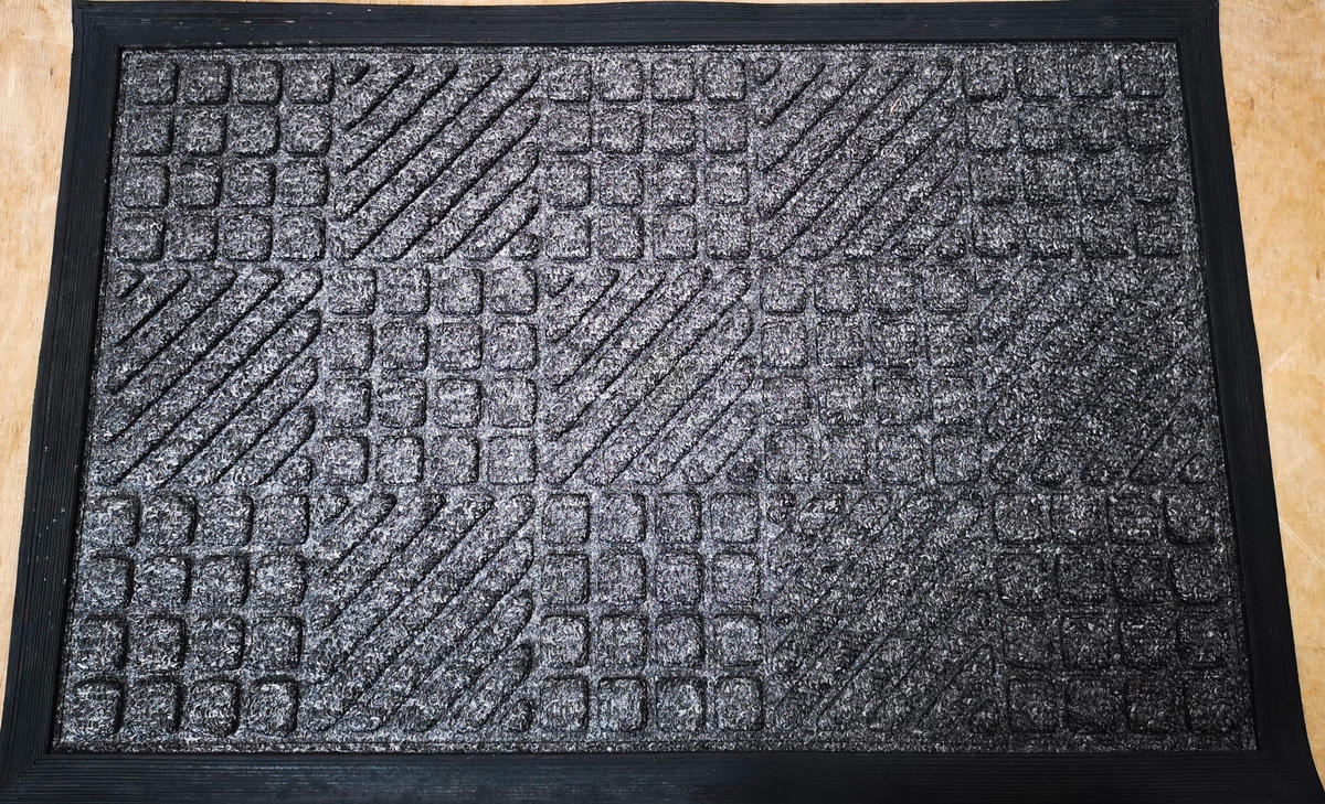 LÁBTÖRLŐ 40/60 cm  - szürke, Basics, műanyag/textil (40/60cm)