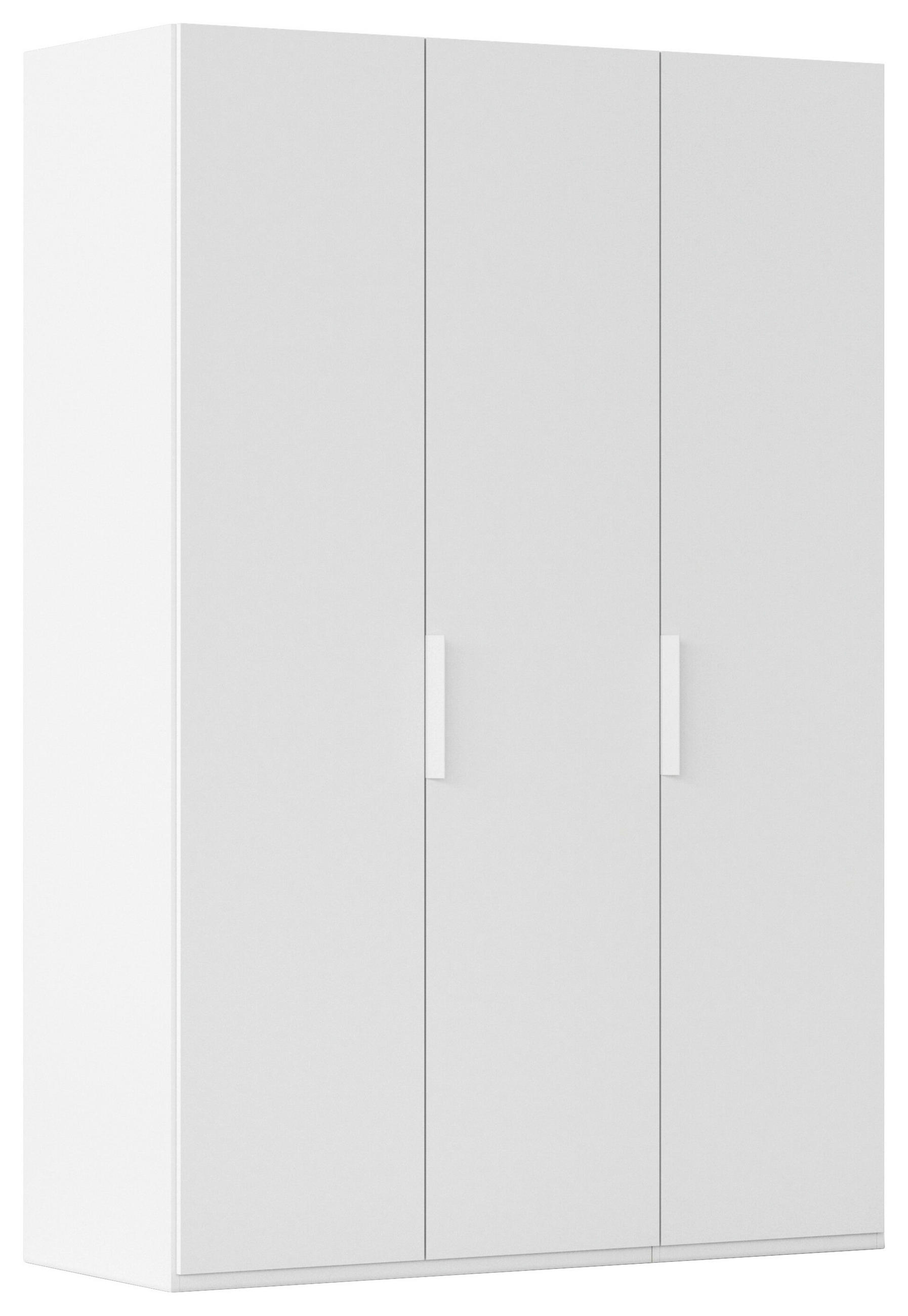 DREHTÜRENSCHRANK 151/235/61 cm,  in Weiß, 3-türig  - Weiß, Basics, Holzwerkstoff/Metall (151/235/61cm) - Novel