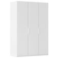 DREHTÜRENSCHRANK 151/235/61 cm,  in Weiß, 3-türig  - Weiß, Basics, Holzwerkstoff/Metall (151/235/61cm) - Novel