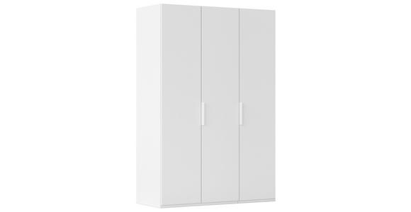 DREHTÜRENSCHRANK 151/235/61 cm,  in Weiß, 3-türig  - Weiß, Basics, Holzwerkstoff/Metall (151/235/61cm) - Novel