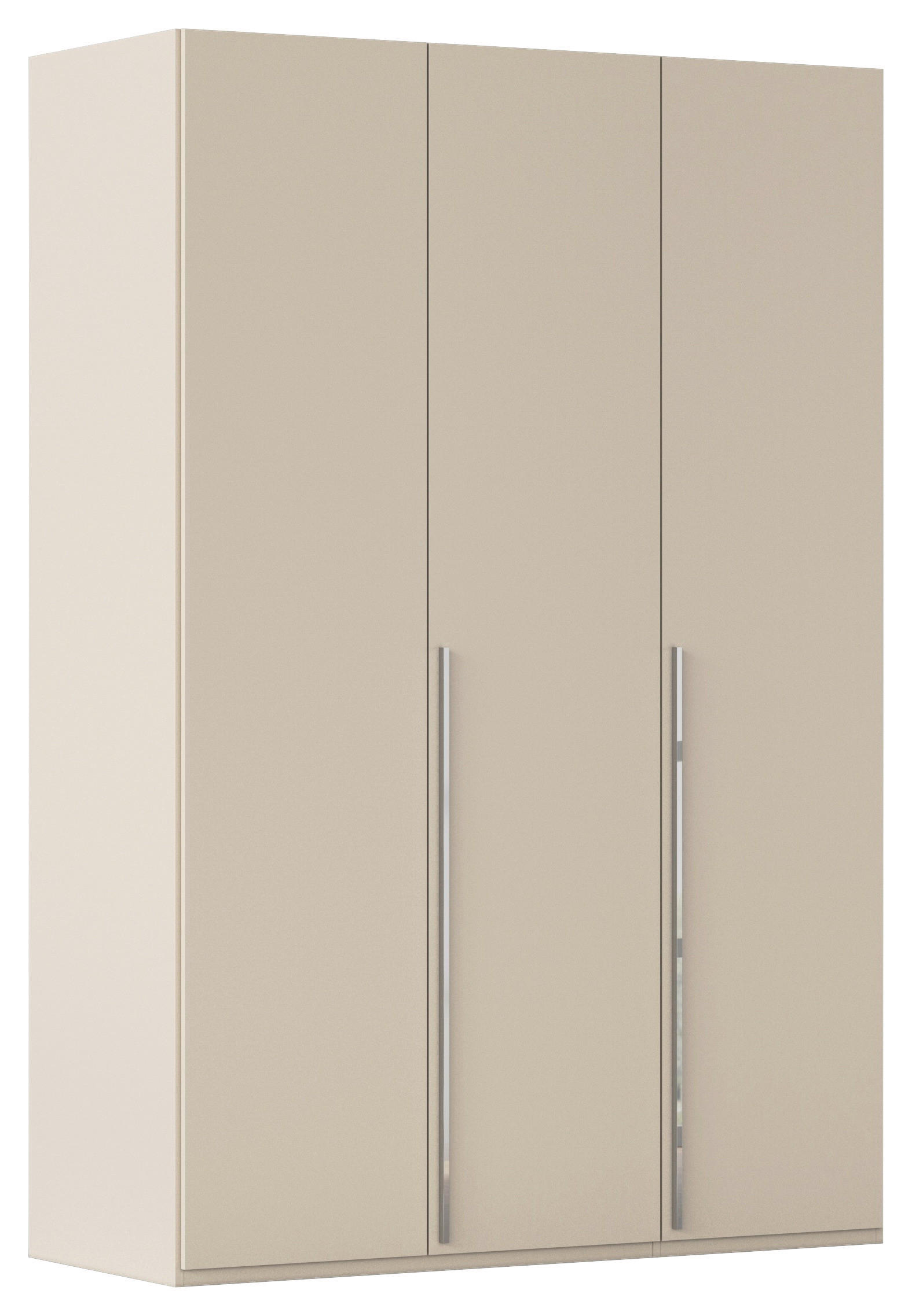 DREHTÜRENSCHRANK 151/223/60 cm 3-türig Champagner  - Chromfarben/Champagner, Design, Holzwerkstoff/Metall (151/223/60cm) - home24