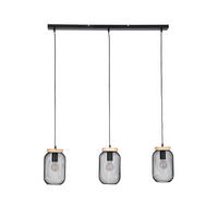 HÄNGELEUCHTE 16/120 cm  - Schwarz, LIFESTYLE, Holz/Metall (16/120cm) - Marama