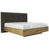 BOXSPRINGBETT 180/200 cm  in Dunkelbraun, Wildeiche  - Wildeiche/Dunkelbraun, Natur, Holz/Textil (180/200cm) - Valnatura