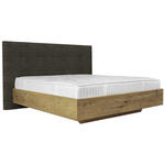 BOXSPRINGBETT 180/200 cm  in Dunkelbraun, Wildeiche  - Wildeiche/Dunkelbraun, Natur, Holz/Textil (180/200cm) - Valnatura