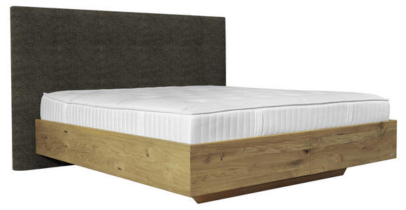 BOXSPRINGBETT 180/200 cm in Dunkelbraun, Wildeiche - Wildeiche/Dunkelbraun, Natur, Holz/Textil (180/200cm) - Valnatura