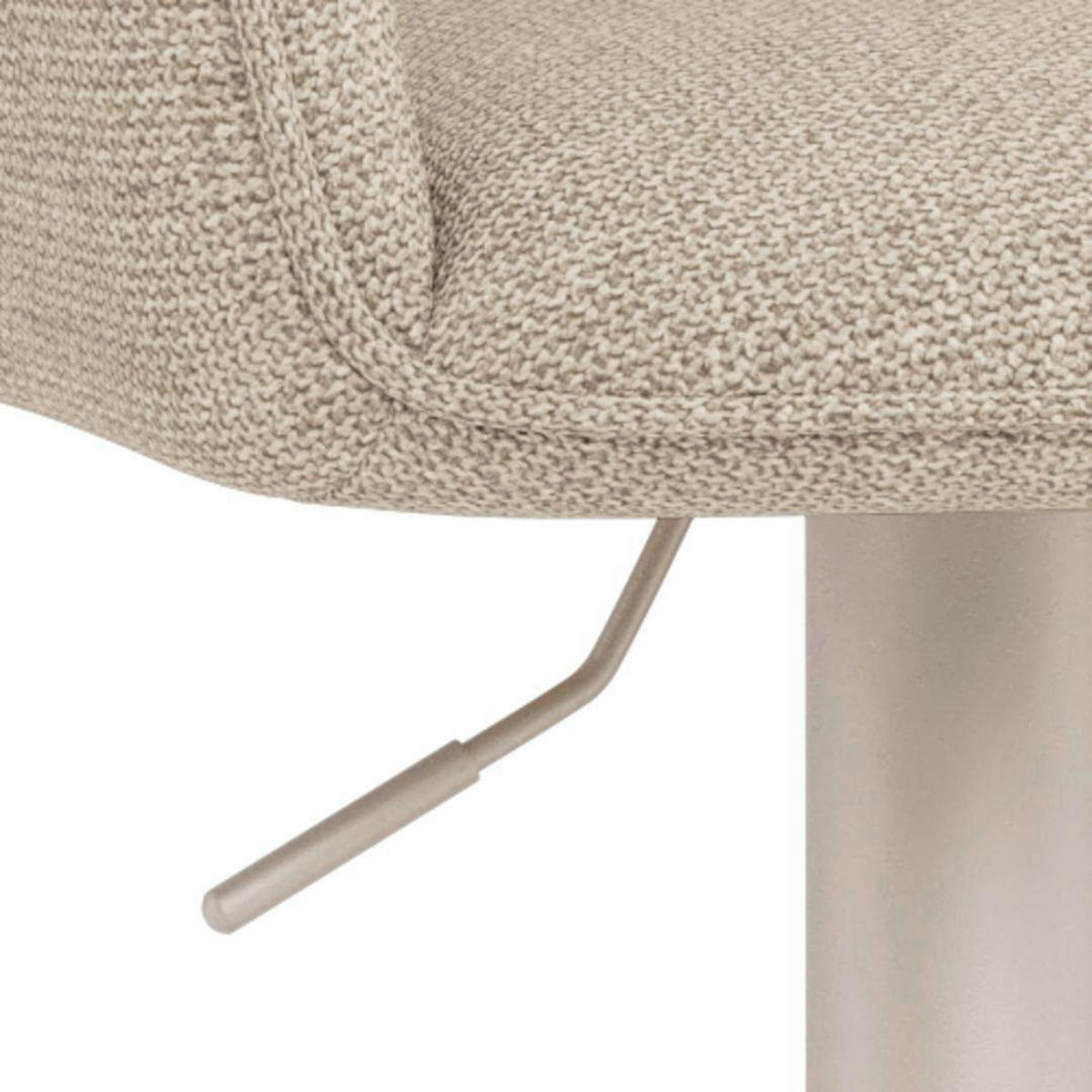 BARHOCKER in Beige  - Beige/Grau, KONVENTIONELL, Textil/Metall (52,5/114/52cm) - MID.YOU