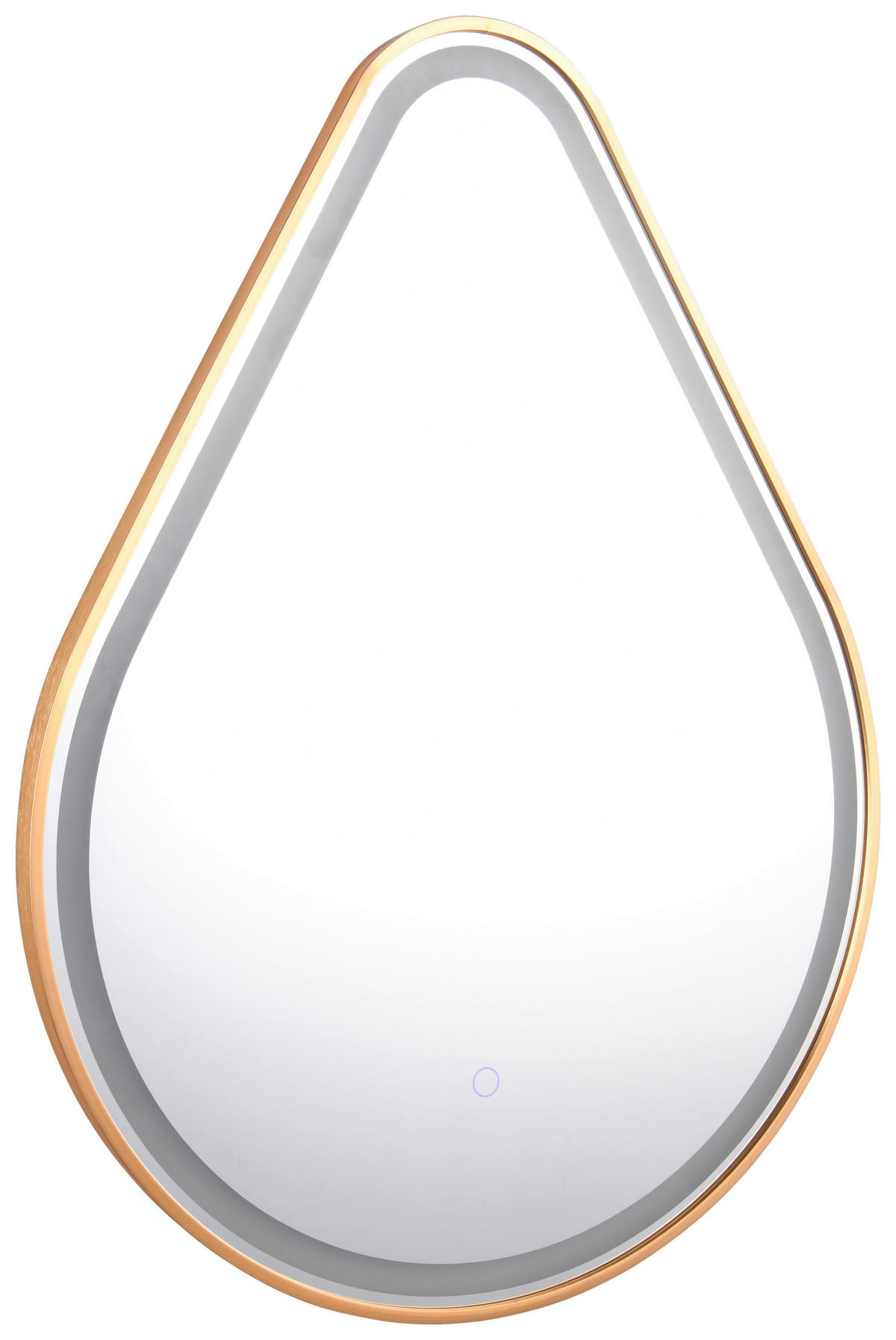 BADEZIMMERSPIEGEL 60/80/3 cm  - Goldfarben, MODERN, Glas/Metall (60/80/3cm)