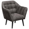 KOKTÉLFOTEL - sötétbarna/fekete, Modern, faalapú anyag/textil (84/87/70cm) - MID.YOU
